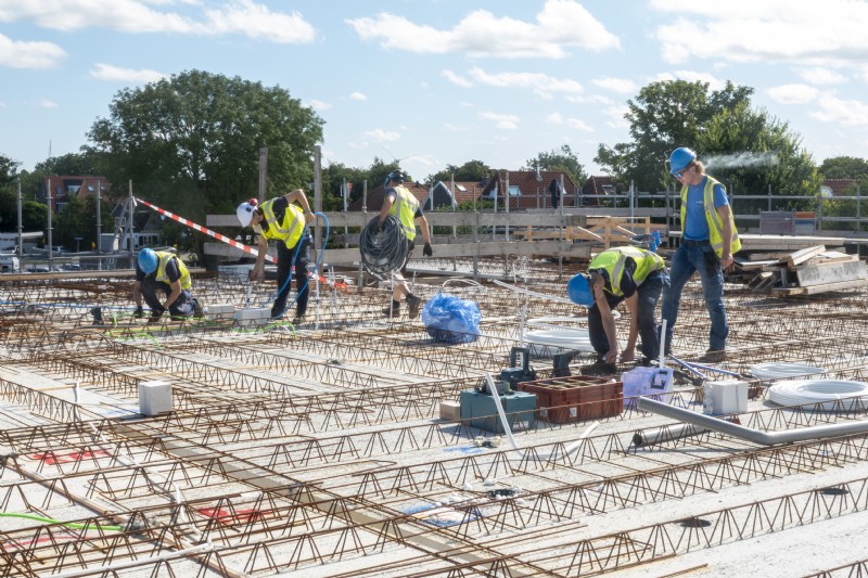 Actie op de bouwplaats!