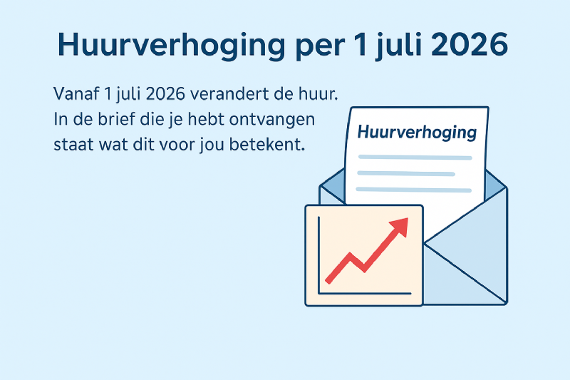 Huurverhoging per 1 juli 2026